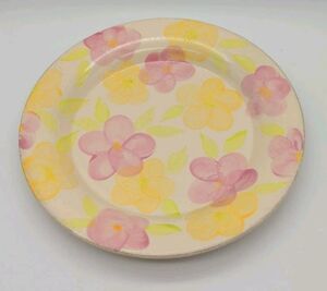 Vintage Franciscan Garden Party Spring Floral Dinner Plate Pink Yellow Green